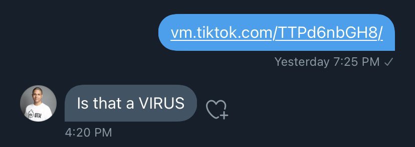 tried to send nick a tiktok and this is his response..dude is actually a grandfather