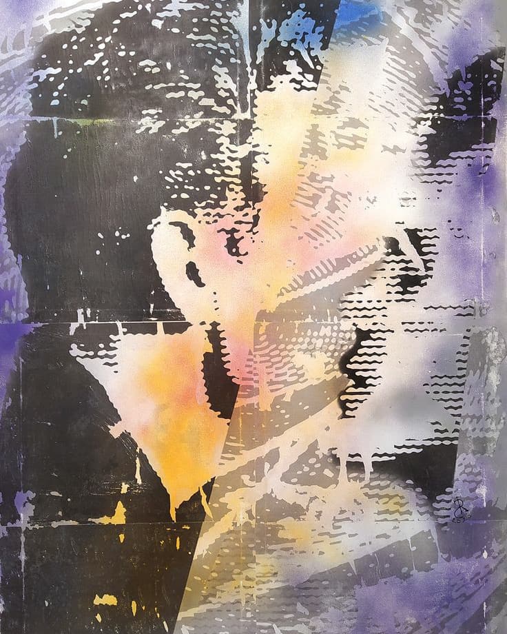 Stan_Razvan_'s tweet photo. "Me and myself" - 2020 #mywork #artpaint #art #contemporaryart #mixart  #actor #motivation #movie #modern #concept #sound #live https://t.co/0M9NyLEgth