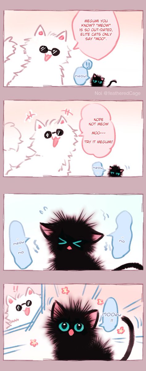 featheredcage's tweet photo. #gofushi as cats! AU series 
Happy New Year! (Also happy belated birthday to Toji) 🎆🎉🥳
(4/10) https://t.co/4OhXbtNobV