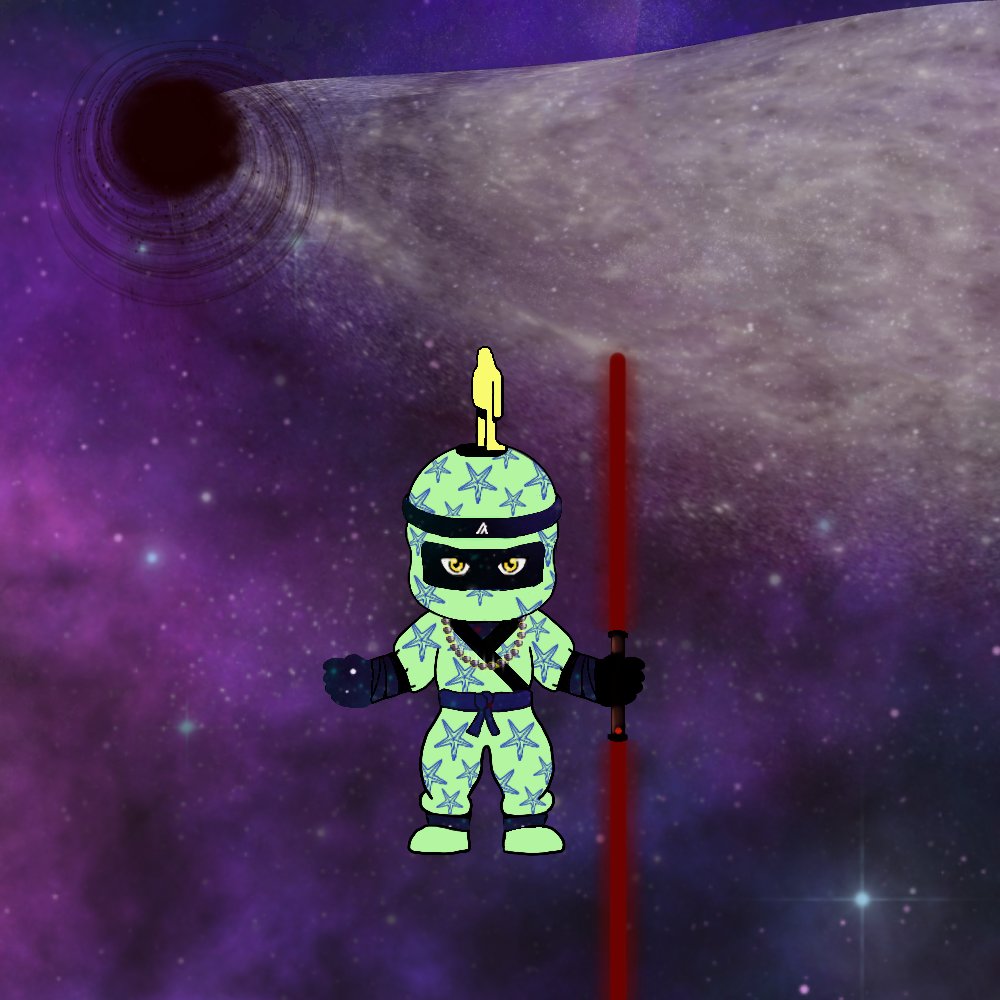 thecryptomie's tweet photo. #algofam currently doing an auction for a @tinymanorg collab in the @RaptorNFT discord. A portion of proceeds will be put into the next @RCoinOfficial LP once AMMs are back. 

SuperRareAlNiniji#083 by @Algo_Senpai.

Today we are testing support, not resistance. We'll bounce back. https://t.co/ct90n7EG9S