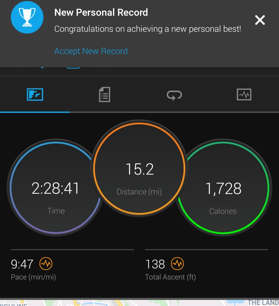 55Chopos's tweet photo. Week 7 of #marathontraining complete with a 15 mile run over ice and cleared golf cart paths. Farthest distance I've ever run! Fortunate that my running partner DS got out there with me for a bit. #whyirun https://t.co/NrR0uhaJOu