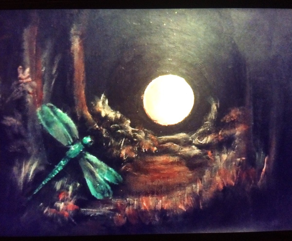 nuff_fairy's tweet photo. Sometimes the way ahead becomes Lit ❤️

Acrylic on canvas 
#moonlit https://t.co/eKjUeDwwxX