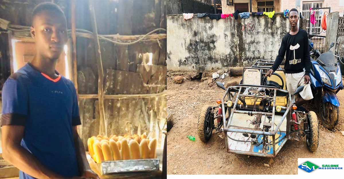 Salonemessenger's tweet photo. 18-year-old Boy Who Use To Sell Bread Built Luct Car From Scratch In Sierra Leone
#salonemessenger
#Salonetwitter
#Africaninventor https://t.co/09xO0BCXrj