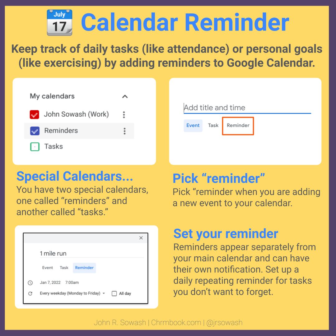 Let #GoogleCalendar help you with your new years resolutions!

#techtips #gSuite EDU