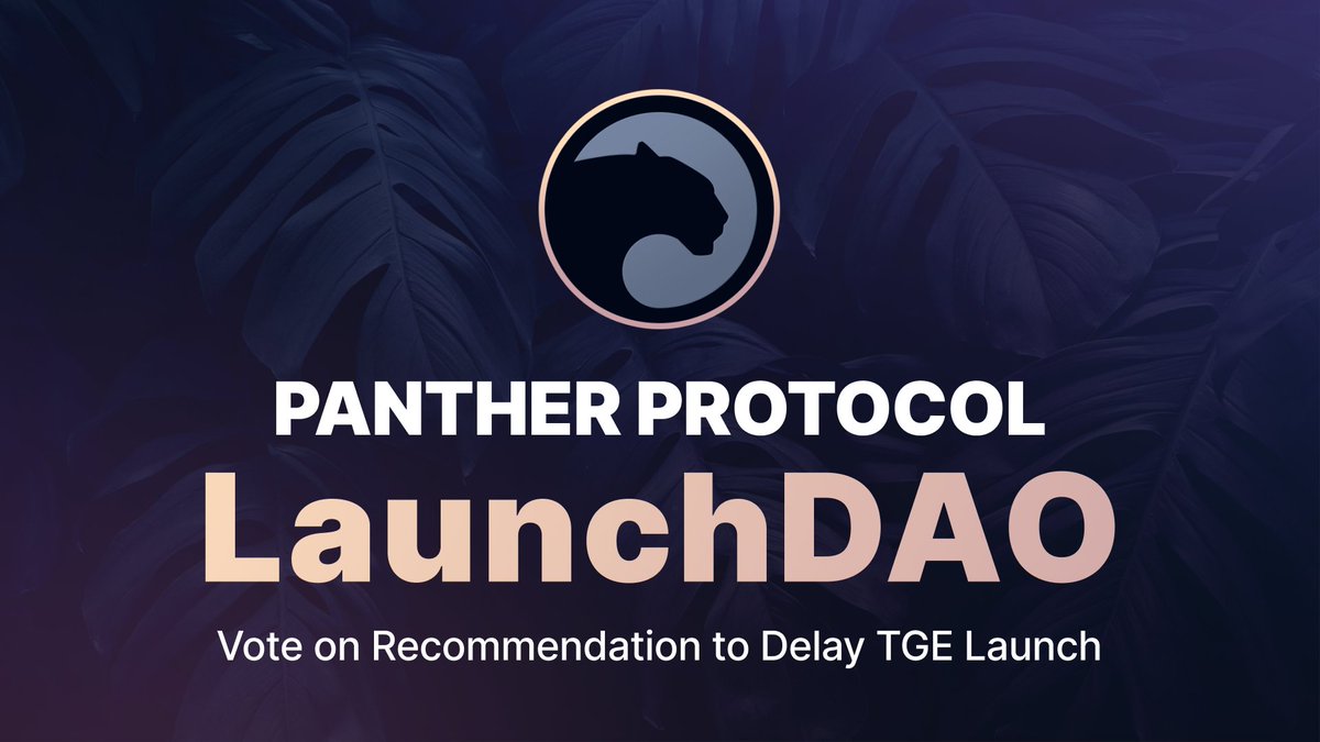 ZKPanther's tweet photo. Dear Panthers,

To maximise the chances of a successful Token Generation Event launch that results in the protocol being sustainable in the long term, we are opening an urgent vote on our recommendation to delay the TGE launch. Details + voting here:

https://t.co/HvmyONBkTf https://t.co/ZNa3p1j8s4
