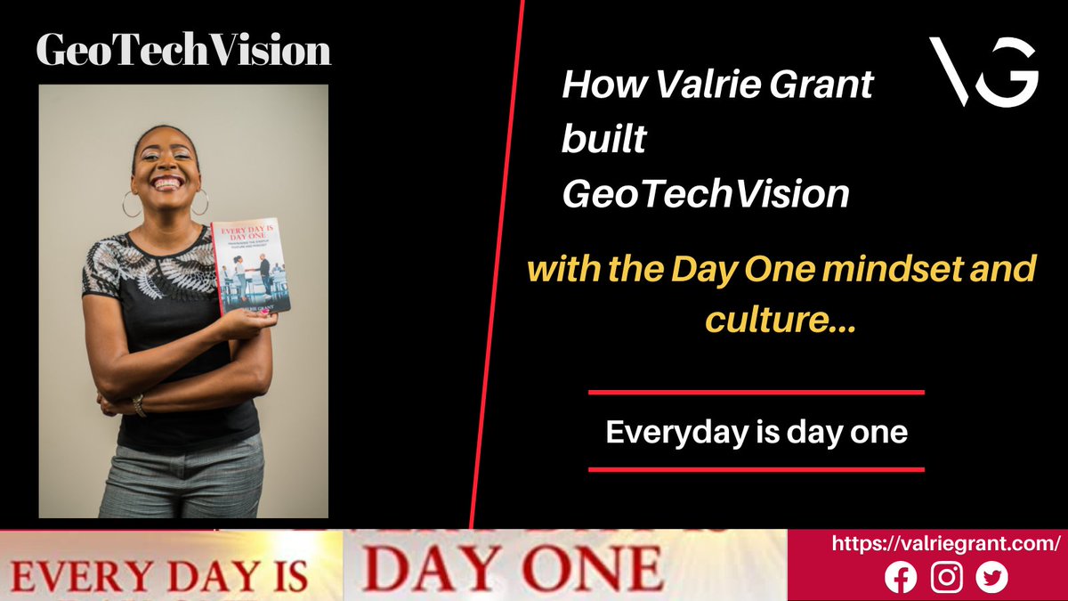 With real world examples of founding &amp; building GeoTechVision into an international reliable &amp; quality provider of a range of customized services &amp; solutions,
Valrie shows why the Day1 mindset is a model that can help companies to thrive in difficult times buff.ly/3kqznV1