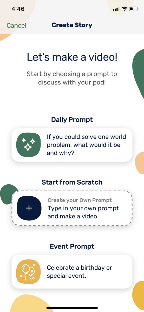 curate_app's tweet photo. Reason 2: Curate solves problems of connection with one another we all feel through meaningful prompts and interactive videos just for your people. What problem would you solve? https://t.co/BheeJnWnrl https://t.co/hMKDLZvlgT