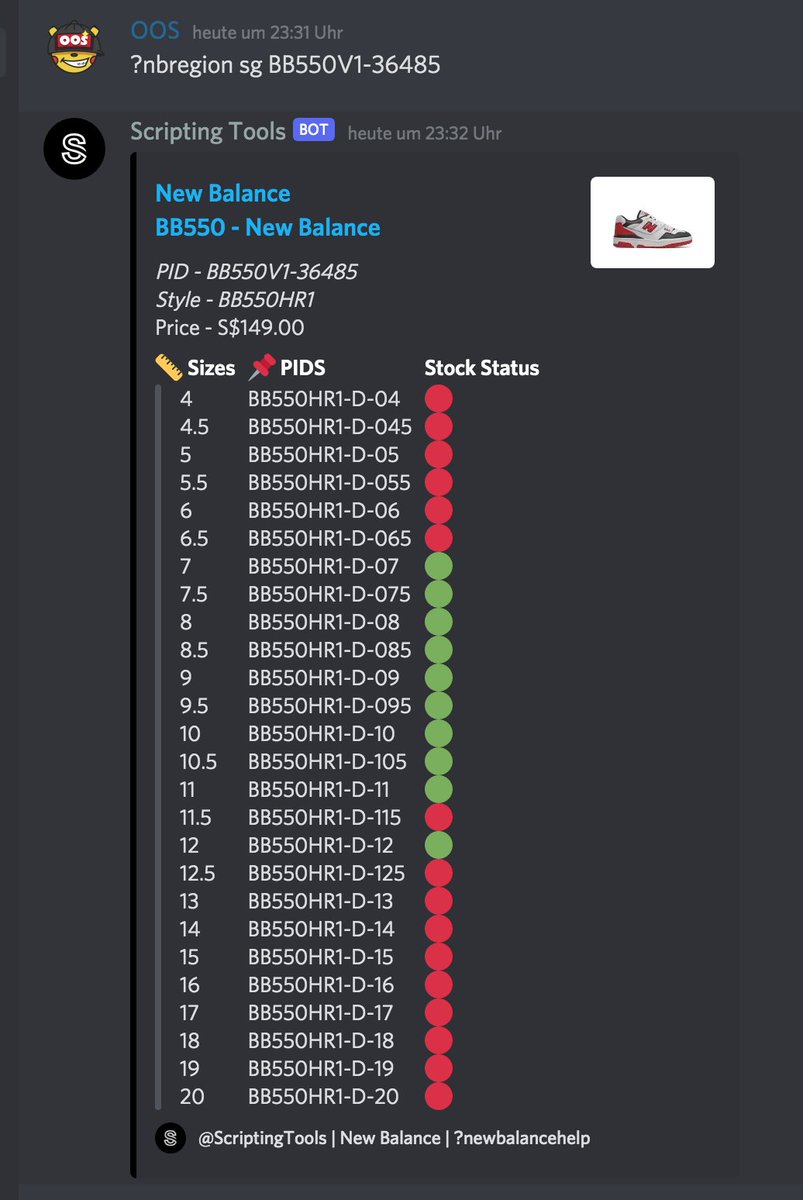 scriptingtool's tweet photo. Added New Balance Scraping
Added NB Regionale Scraping https://t.co/4lcaOAdlsV