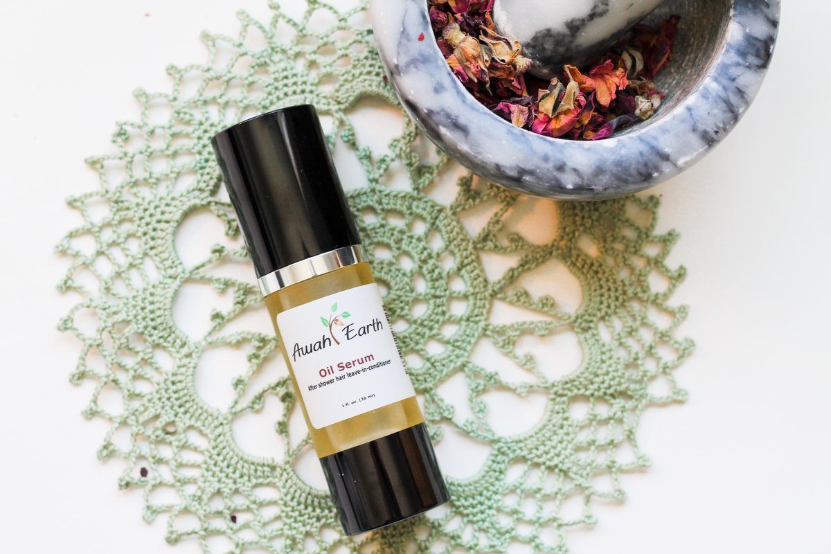 AwahEarth's tweet photo. Try our Oil Serum natural leave-in conditioner. Awah Earth's Oil Serum Increases smoothness and overall feel of hair." #naturalhairproducts https://t.co/0Kfiyb3Pzw