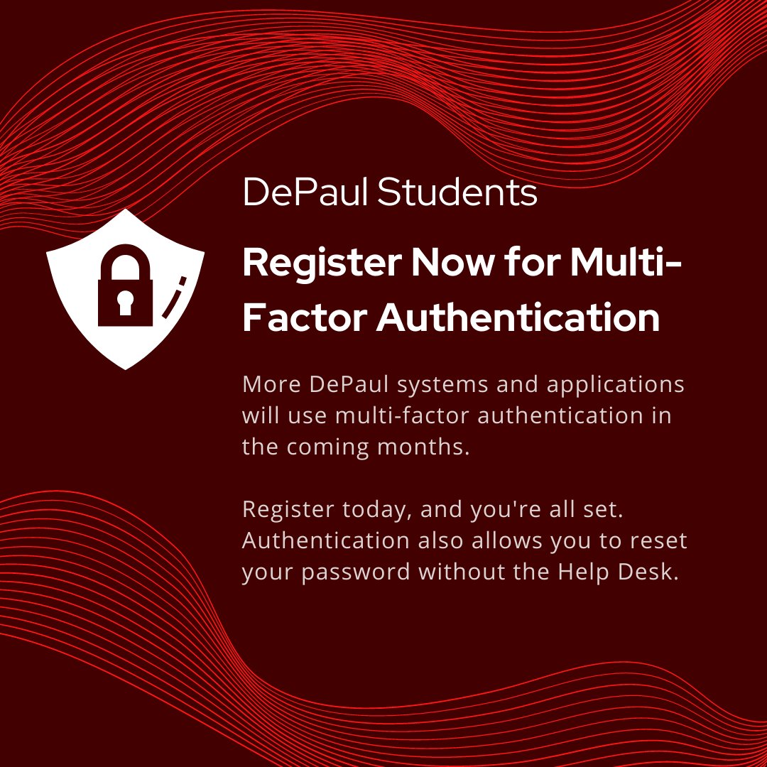 DPUInfoServices's tweet photo. Reset your own password without the Help Desk! If you haven't already, register for BlueKey multi-factor authentication at https://t.co/fE68imr2Bi
. https://t.co/XHs5VJ0Oqo