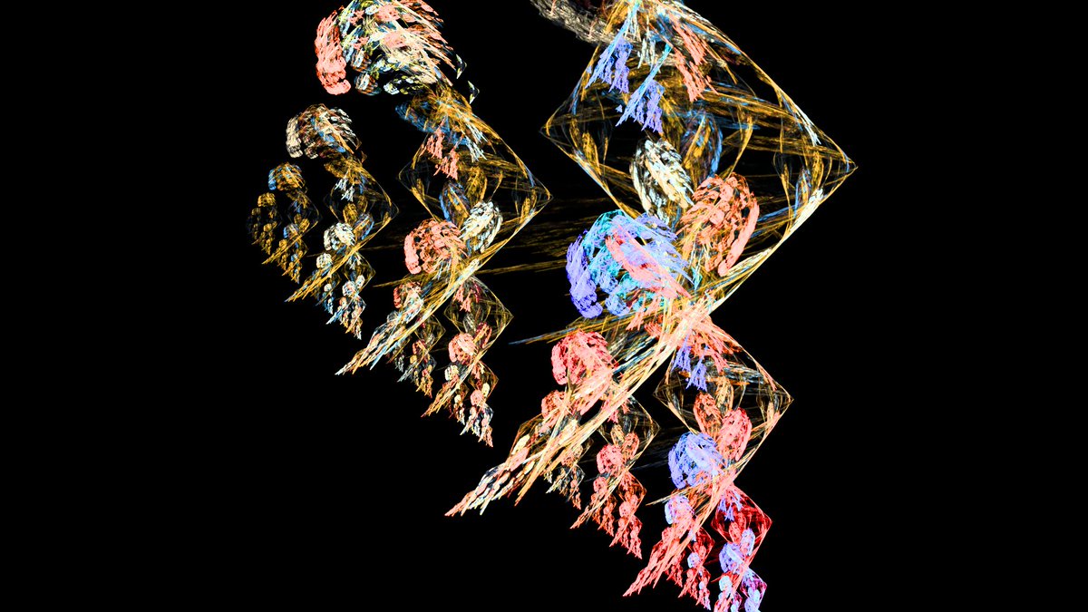 FlameReactorBot's tweet photo. Kseche and Jubuzino mated to produce Chenerney.
They are a Generation 6 fractal.
They are excited to meet you.

If this flame is beautiful, ❤️ or RT to improve its chances for future breedings.
#fractal #fractalflame #fractalart #generativeArt #Chenerney #Kseche #Jubuzino https://t.co/24iWx6D5c9