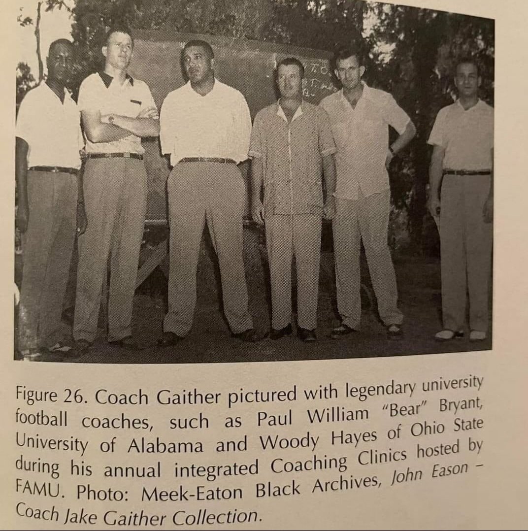 drummerbikerdba's tweet photo. When people talk about the great coaches of football.Please show them the TRUE history of where the PWI greats went to b4 integration.@FAMU_1887 has ALWAYS set the standard.This article says Gaither hosted this coaches clinic annuallyπ
#WeBraggDifferent
#FAMUHISTORY
#FAMULY https://t.co/UE1Xqi8QsB