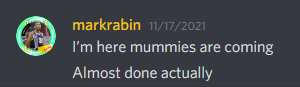 MarkPullsRugs's tweet photo. Mummies are coming I swear!! https://t.co/yeTHitAMF0