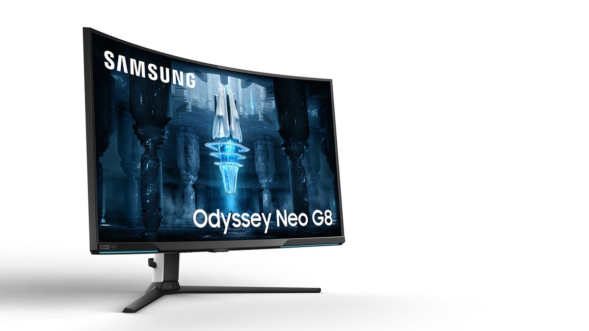 Samsung Odyssey Neo G8 is a reasonably sized, curvy gaming monitor