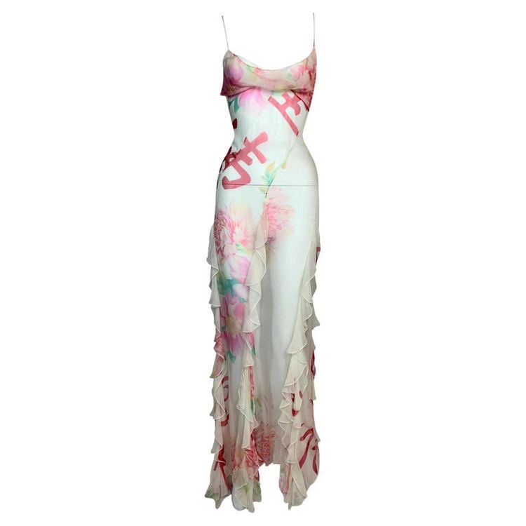 vintagepradaa's tweet photo. 2003 dior sheer ivory silk dress https://t.co/bIRlenTKfl