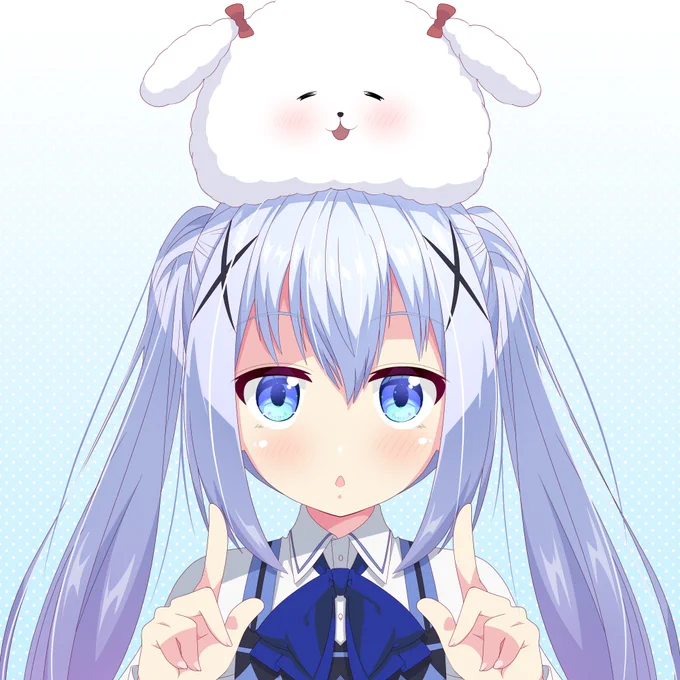 おはようございますー‼️
もう私は正月気分から抜けた感じです。
というわけでツインテチノちゃん&amp;ティッピーです🙏
#gochiusa #ごちうさ #香風智乃 
