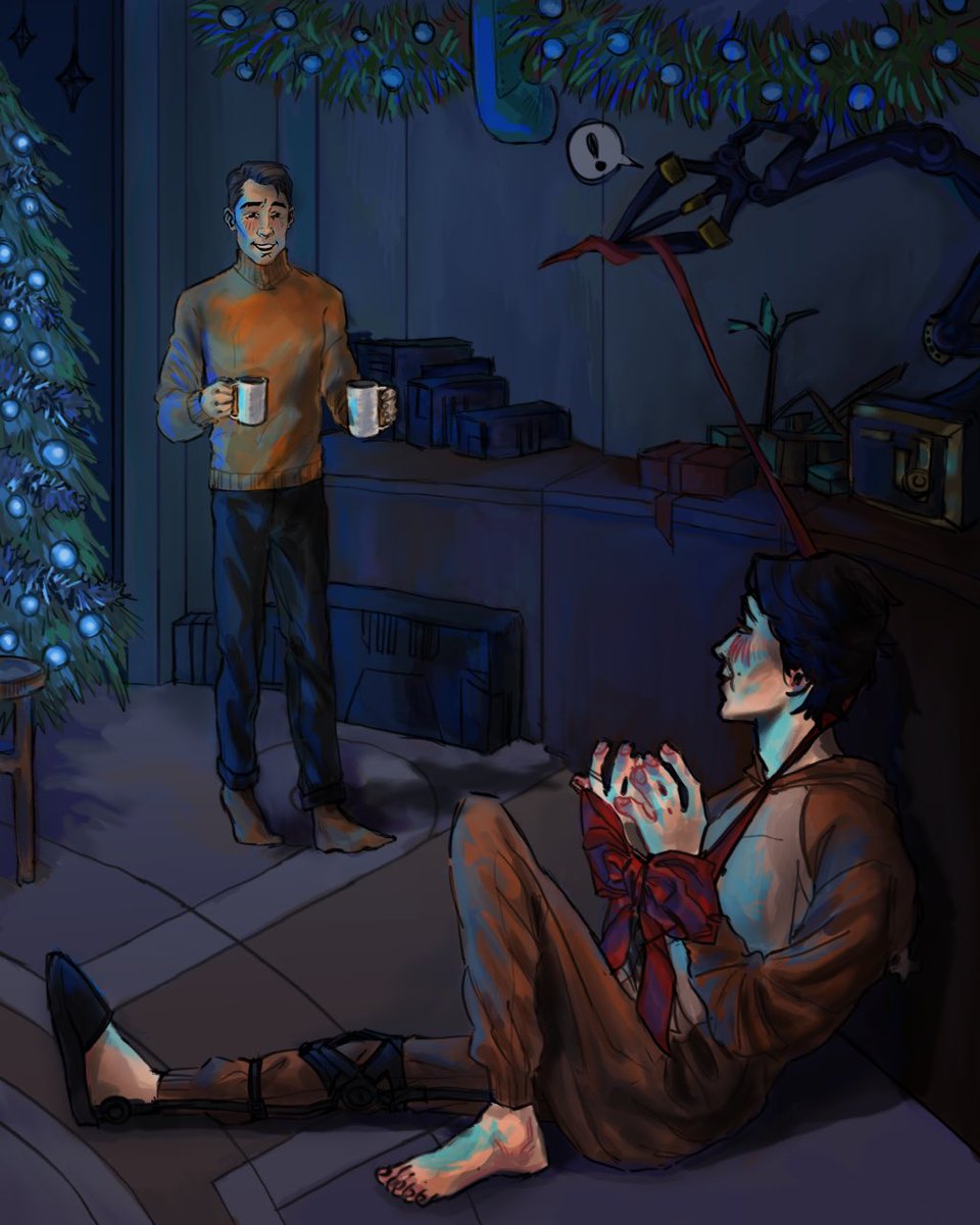 12_daysofjayvik's tweet photo. Jayce’s greatest Christmas present delivered safely and secure! 🥳🥰

[art by @raf_d__]

#arcane #jayvik #Jayce #Viktor https://t.co/KaMzyh6cSb