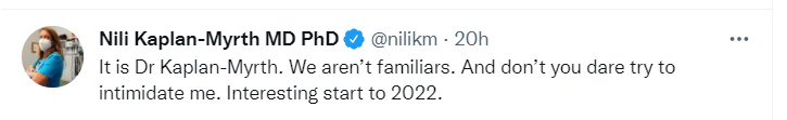 Balacla27914533's tweet photo. .@nilikm playing the credentials card. A lunatic is a lunatic, credentials or not. You'll always be Krazy Nili to me. #QuestionEveryone https://t.co/pLjOaHUOZv
