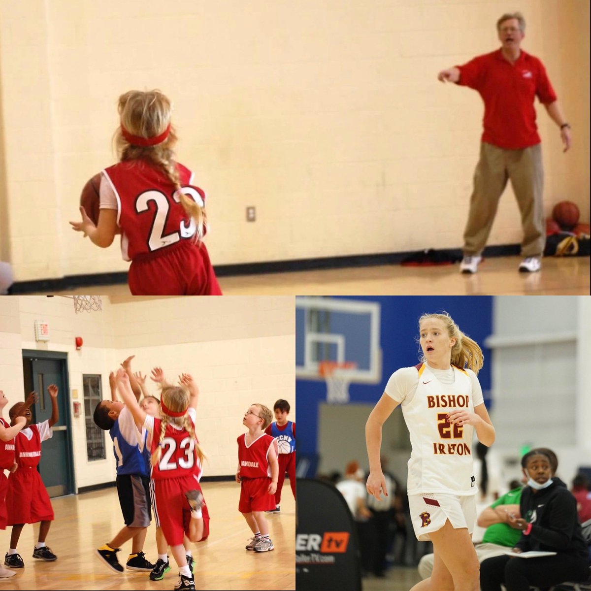 TheREALMASONMAN's tweet photo. How it started…so proud of Jane who decided today she will play basketball at Randolph Macon College… #ProudDadMoment #GirlDads @novahoopsCom @RMCWBB https://t.co/Ud9IhCP6IY