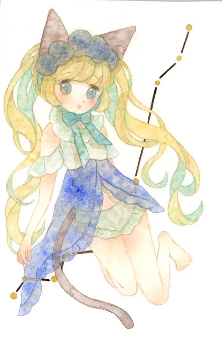 素敵な企画に参加させていただきます(*^^*)♡
透明水彩で、けもみみの女の子を描いております。発掘して頂けますように～よろしくお願い致しますฅ∪・ω・∪ฅ
#フォロワー3000以下の一次創作作家発掘フェス 