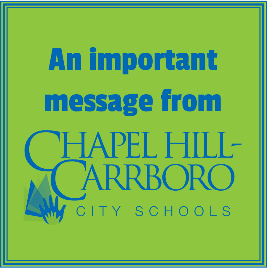 Like you, we’re following the local weather forecasts that call for the possibility of slightly below-freezing temperatures overnight, along with a wintry mix of precipitation after sunrise. At this time, CHCCS schools and offices are planning to open on time on Monday, Jan. 3.