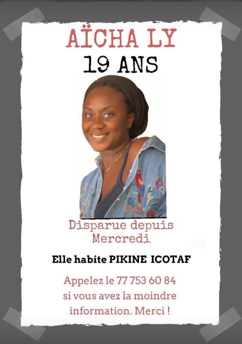 Met_eau's tweet photo. Aider nous à retrouver notre sœur svp🤲🏾
🚨🚨🚨🚨🚨 https://t.co/p3uMwfGs6K
