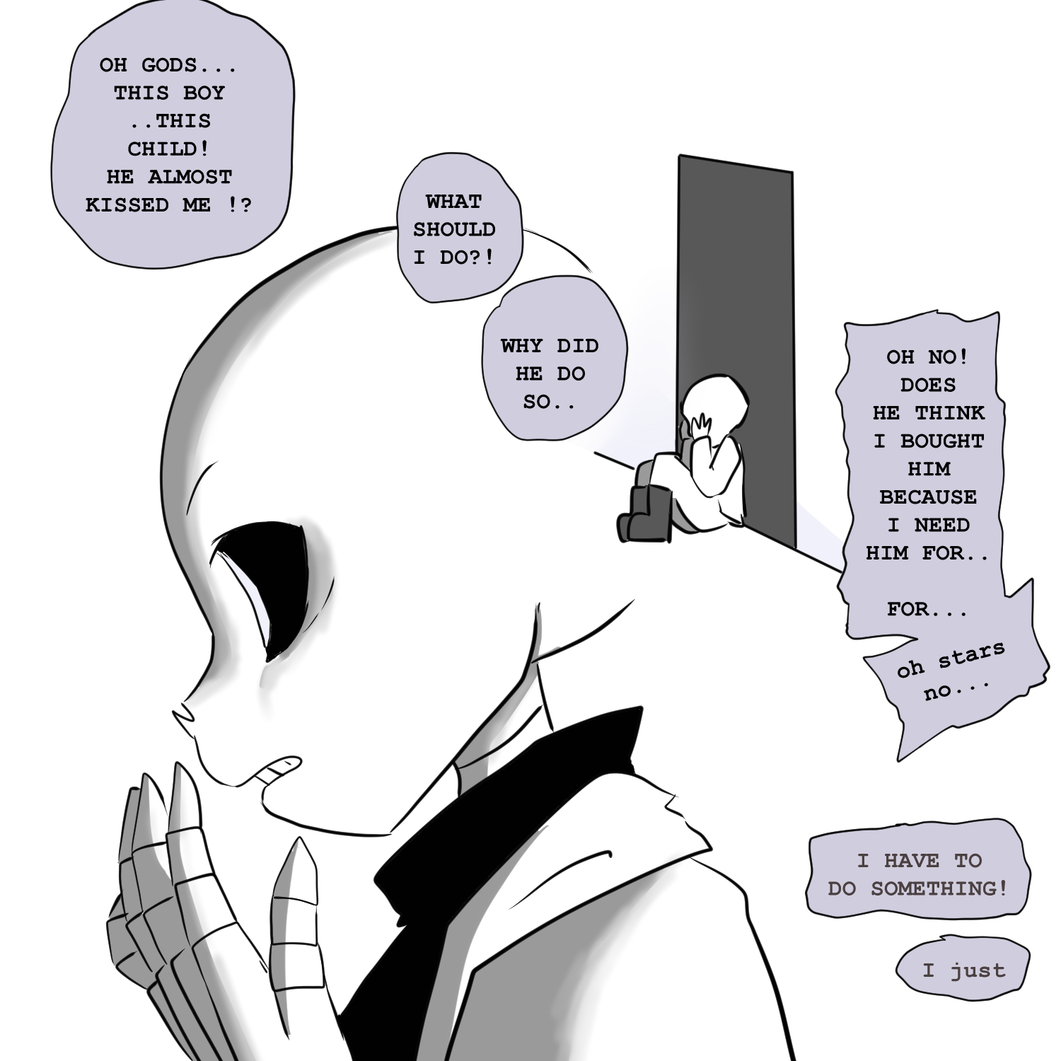 Luc Arcane (Justyna) on X: Shattered Light and Shadow. page 236 I have to  tell this again: It isn't canon Nightmare, so he has classic nmonster soul.  #UndertaleAU #UndertaleSLAS #Nightmare #NightmareSans #Sans #