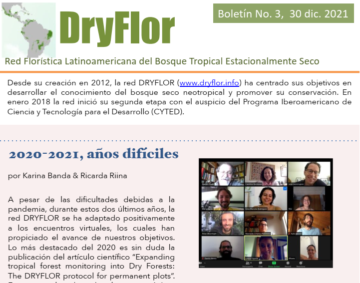 R_LinaresP's tweet photo. La Red #DRYFLOR da a conocer nuestro nuevo boletín. En este número encontrarán seis interesantes artículos con noticias y actividades de miembros y participantes de la red
https://t.co/uVgSJctxom
 1/4 https://t.co/Fwl5cb4SLF