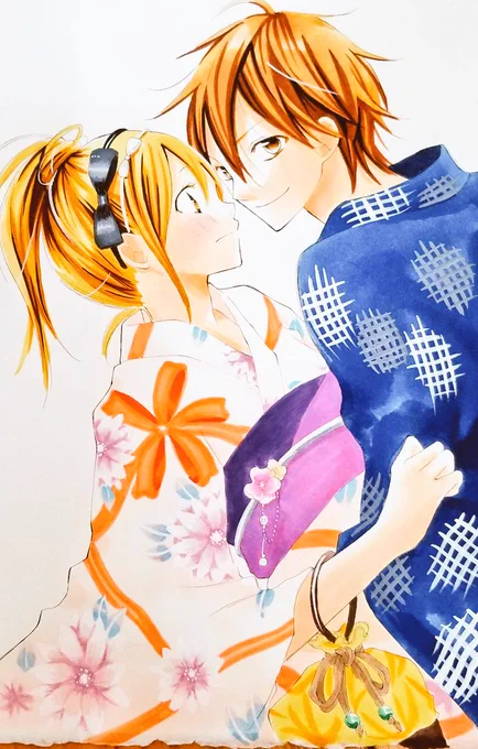 明けましておめでとうございます🙇‍♀️✨またしても過去絵BLUE。なつかしい。今年は大福ちゃんと王子さまの連載がんばります😊 