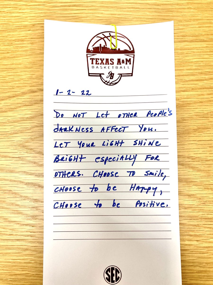 Random Note 📝 that was under my door 🚪 when I came to work today…