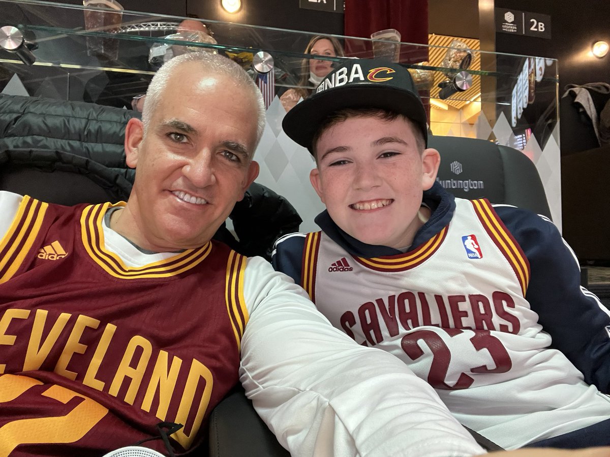 max_macesich's tweet photo. Mason and Max at Cavs game… go Cavs!!  #LetEmKnow https://t.co/MB91Vvm0d9