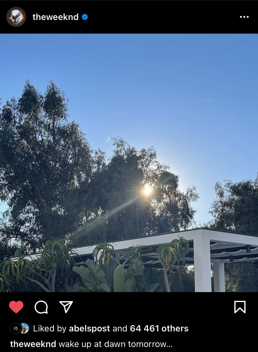 The Weeknd’s new album might be released TOMORROW!!! 🌅🌅🌅