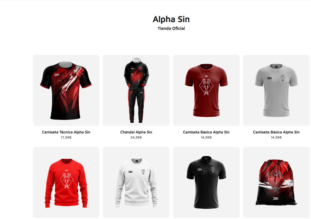 AlphaSinGG's tweet photo. 🙄Nos hemos hecho de esperar este año pero...
😏Aquí os presentamos nuestra línea de ropa, los colores de Alpha Sin, en colaboración con @DBKSportsES. Orgullosos de nuestra imagen. 
🛒Disponible en: https://t.co/FgqAX1jX0V
#FeelTheSin ❤️🖤 https://t.co/1Y11x7cjc5