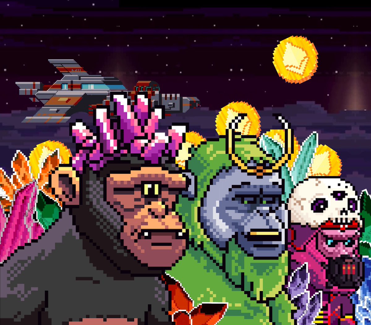 GOOH! Give me da loot!
Building my crew so we can deplete your planet of its resources 😈
@GalacticApesNFT has too much in the works not to pay attention
Missions
$GOOH
Breeding