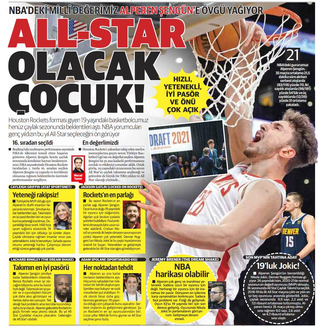 muradtamer_'s tweet photo. Houston Rockets'ı yakından takip eden basın mensupları @alperennsengun'ün performansını değerlendirdi. Yorumlar heyecan verici!

Thanks for @JTGatlin @cayleighgriffin @HTOWN4LIFE40 @AdamSpolane @JeremyBrener https://t.co/1un9jcNeSJ