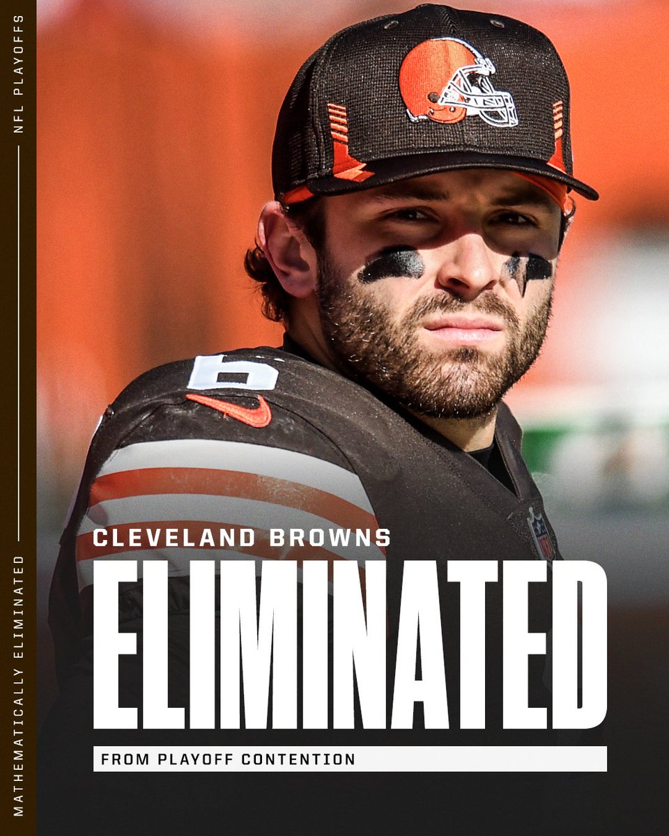 SportsCenter's tweet photo. The Browns, Dolphins and Broncos have all been eliminated from playoff contention. https://t.co/0jiTxfH7Wa