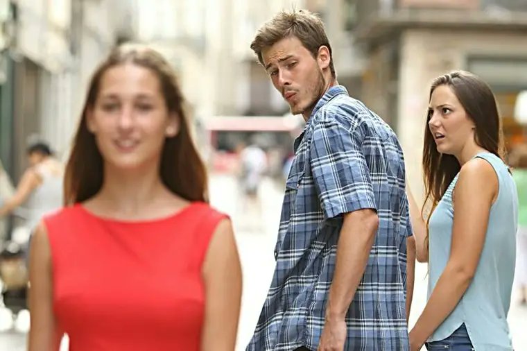 CoupleOTD's tweet photo. Todays couple is the two ladies from the distracted boyfriend meme theyre married good for them https://t.co/ttaWzpPKXI