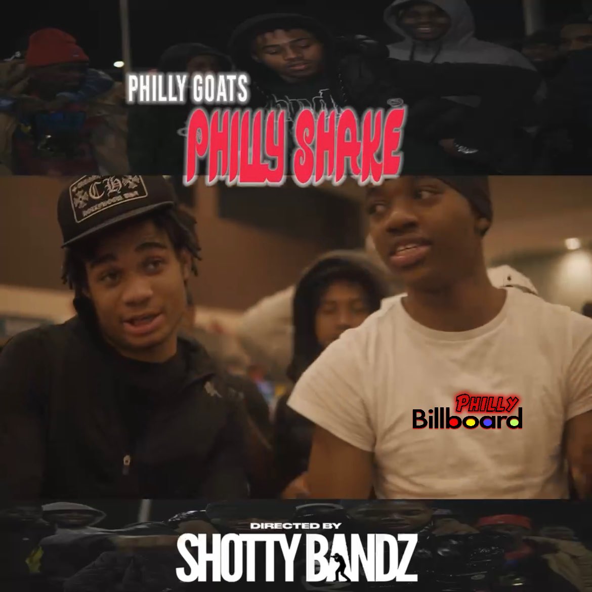 wearebillboard's tweet photo. JUST IN : #PhillyGOATs ( #PGSspence x #Dsturdy x #RailGreene5 x #NXMBsou ) x @DjCrazy215 Are Dropping The "PHILLY SHAKE" Visual Tonight @ 11pm 🔥 Shot By @215jaylo 🎬 https://t.co/cW5vf1v0wM