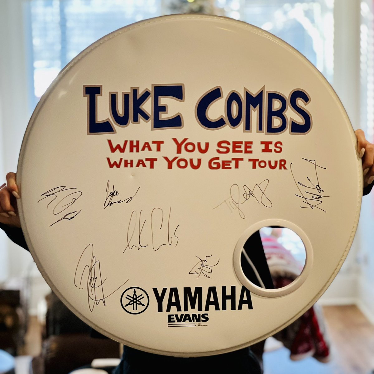 Want to GIVE AWAY the tour drumhead autographed by the band and I! LIKE this tweet, TAG a friend and/or RT this tweet and I’ll pick a winner!!