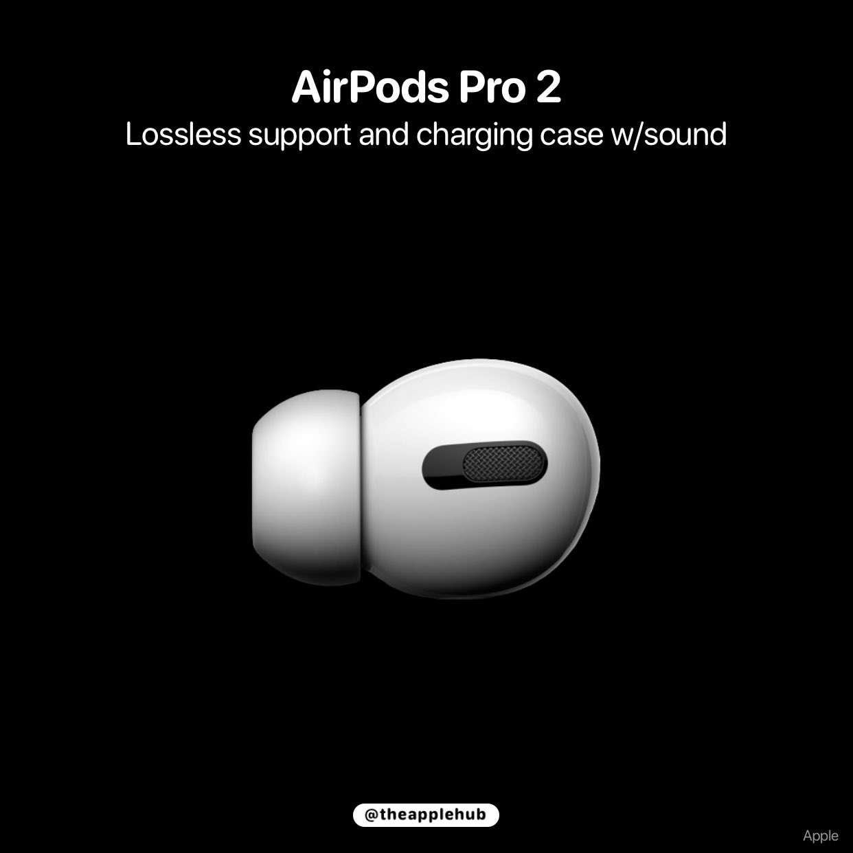 Apple Hub on Twitter: "According to analyst Ming-Chi Kuo, the upcoming  second-generation AirPods Pro will feature Lossless audio support and a new  charging case that can emit a sound when lost. Kuo