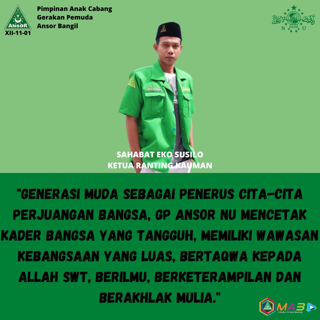 ZackAchmad6's tweet photo. PAC GP Ansor Bangil
#ansorrumahbesarmilenial
#ansorbangilsatu
#mediaansorbangil https://t.co/hlGIZ05NpV