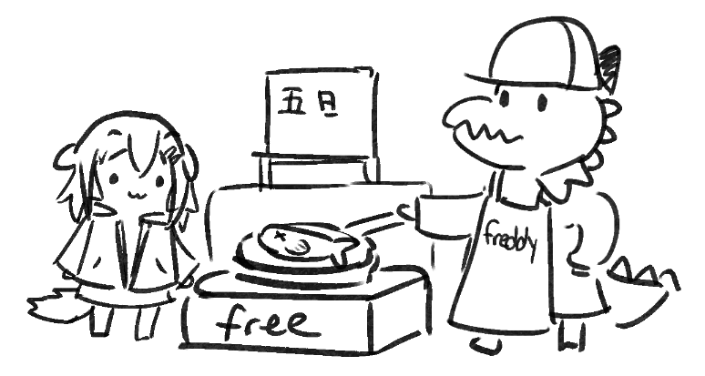 Freddie fries fish on a fender for free on Friday 