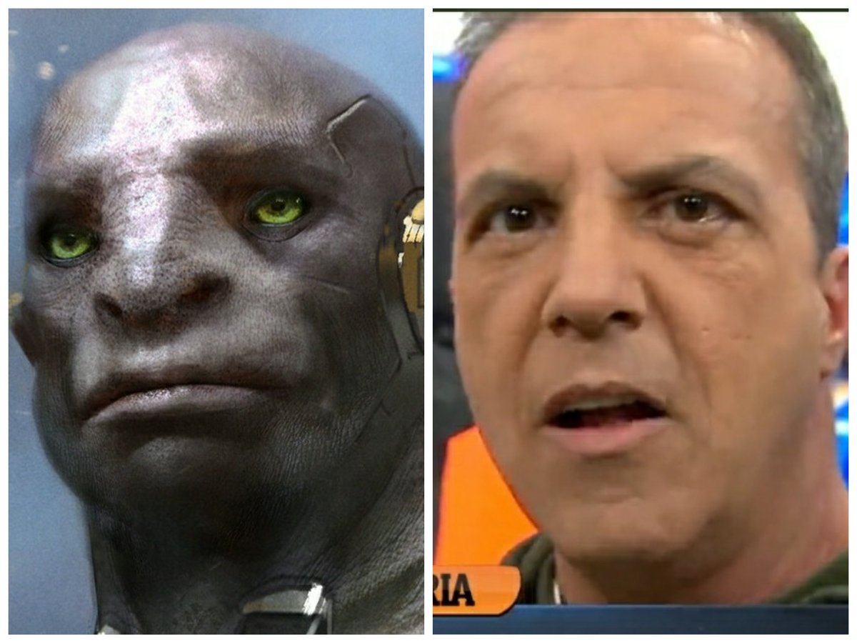 JBradleyrol's tweet image. No sé por qué me vino #Aech a la cabeza, de #ReadyPlayerOne al ver a #CristobalSoria 
#CuidadoConElBotox