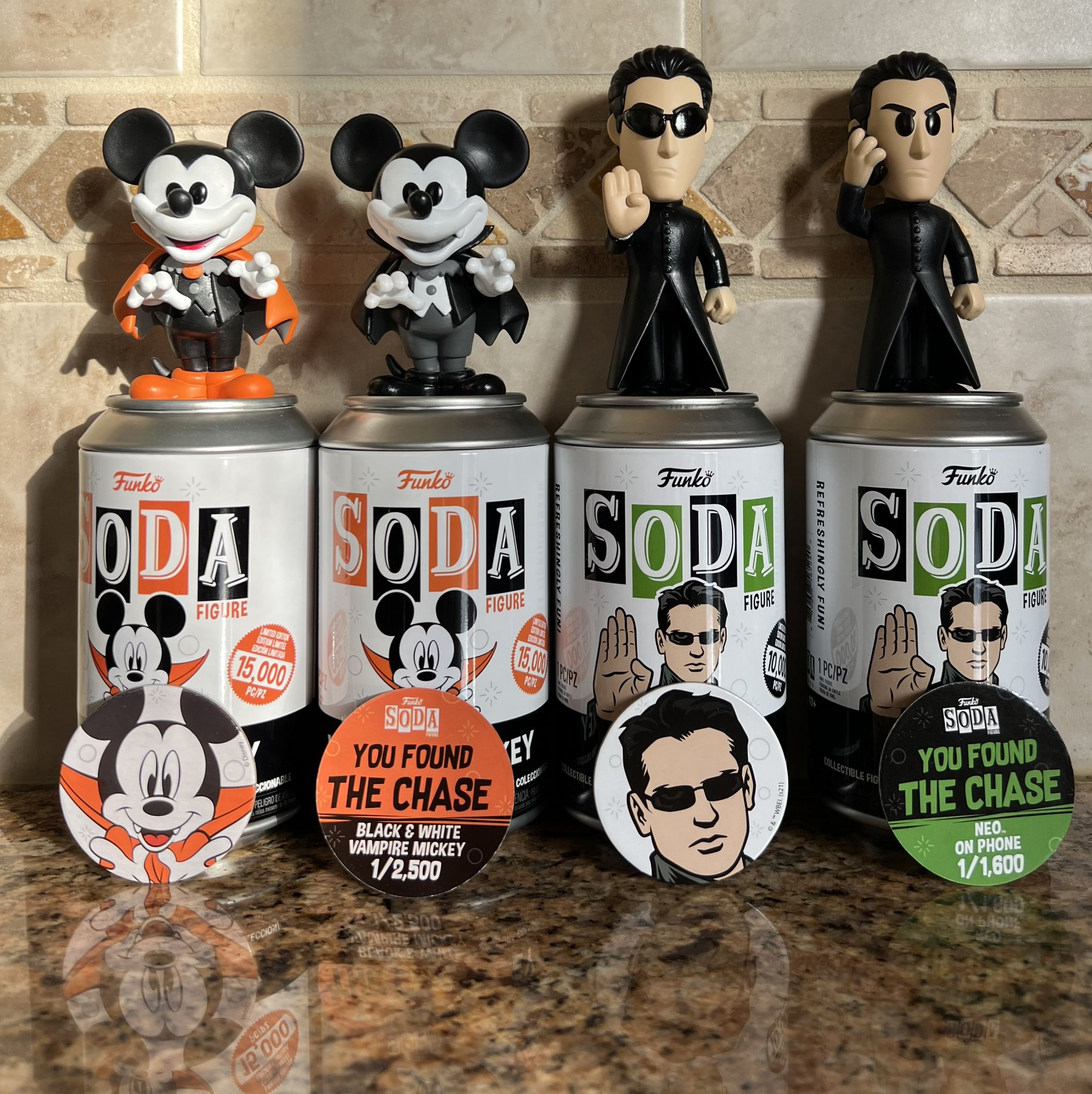 Got my Vampire Mickey and Neo Sodas 