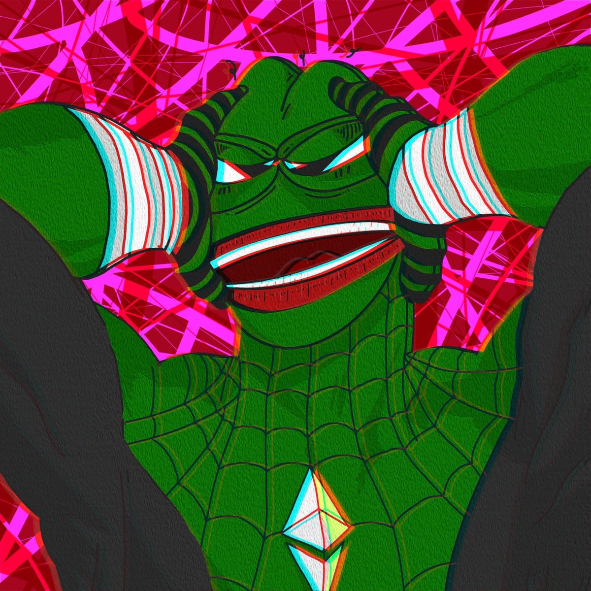 mxcstories23's tweet photo. ~ โอ้ยฉันปวดหัววว มีแต่ฉันเต็มไปหมดเลย ~
🐸 PEPEMAN have a headache 🐸
Due to the large amount of NFT PEPE.
.
3rd piece
now on @withFND
https://t.co/Thnk2g4sS4
.
hope you like it. :) @jaggedsoft
 .
#pepe #FrogFam #pepethefrog  #Memes #BITMXC #NFTCommunity #NFTs #Foundation https://t.co/1dyhbLoH9U