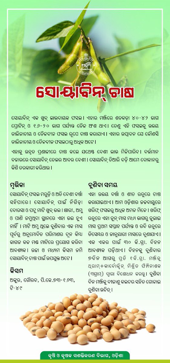 କୃଷି ବିଭାଗ, ଓଡ଼ିଶା tweet media