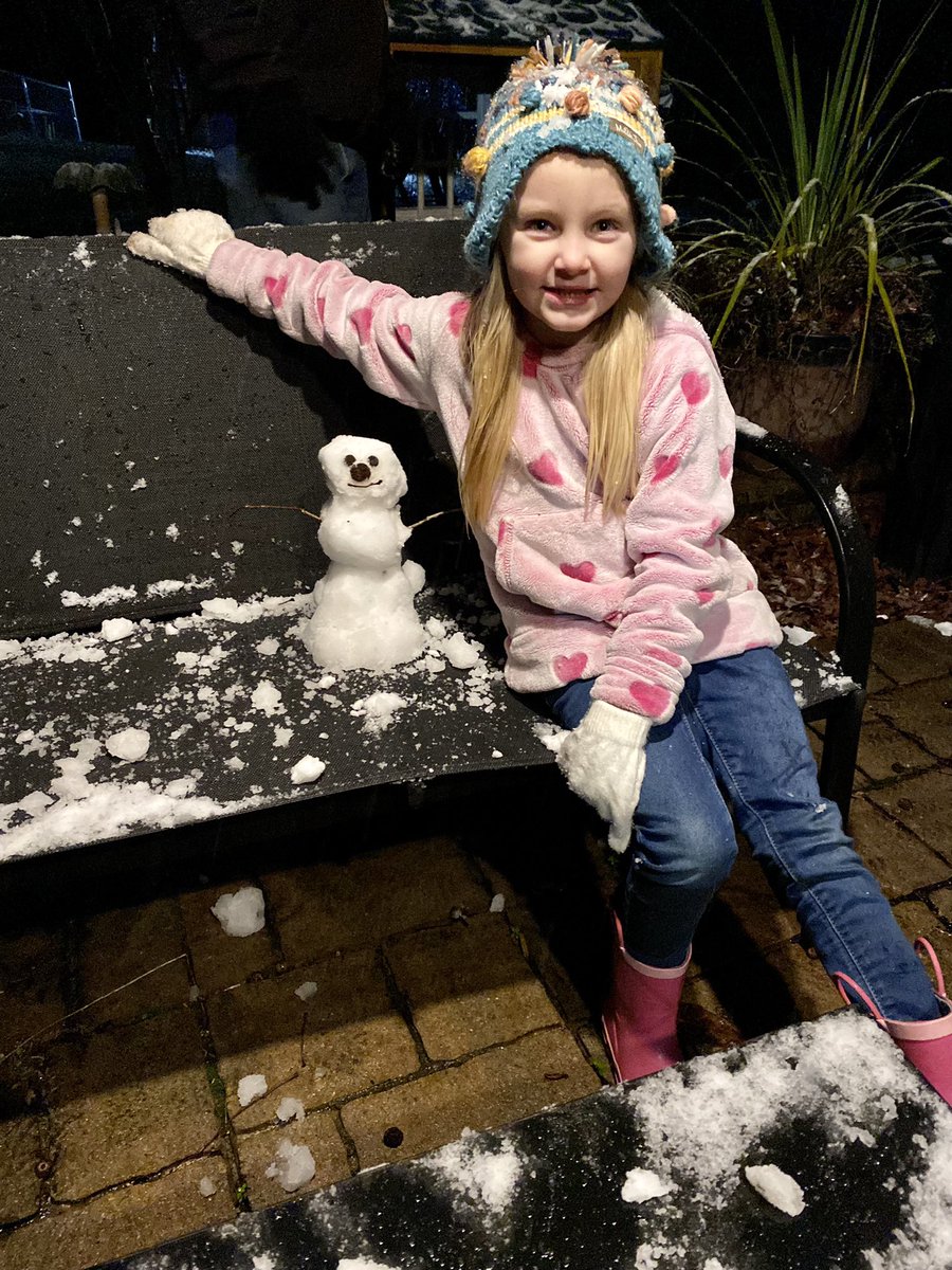 tifferanknee's tweet photo. Our little snowman in Lake View!  @spann  @abc3340 https://t.co/ZKuT6d5qXV