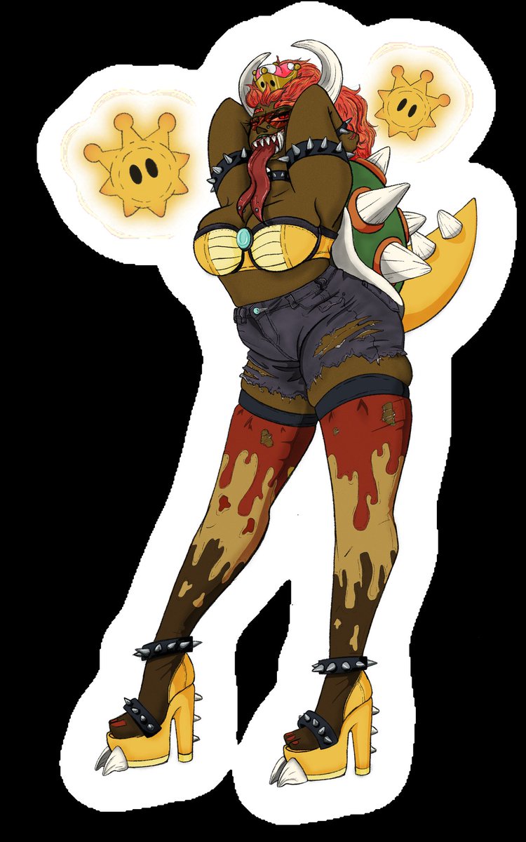 BlinkInk9's tweet photo. Large women own my heart 😌
.
.
#bowsette #queenkoopa #queenkuppa #supermario #blackbowsette #koopahime https://t.co/u8lLUejXEP