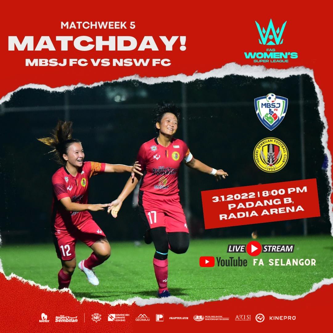 ØªÙÙØªØ± ï½ ï½ ï½ ï½ ï½ ï½' ï½ Ø¹ÙÙ ØªÙÙØªØ± Rt Nsfc1923 Matchday Perlawanan Terakhir Peringkat Kumpulan Fas Women S Super League Malam Ini Perlawanan Ini Menemukan 2 Pasukan