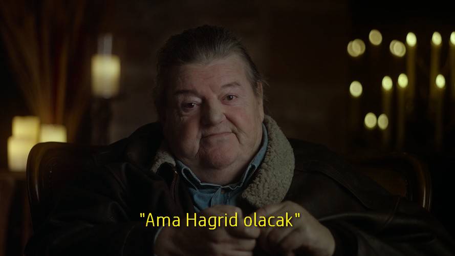 "50 yıl sonra ben burada olamayacağım ama..." #RobbieColtrane #ReturnToHogwarts